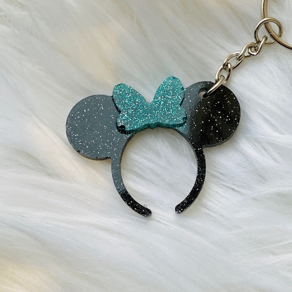 Minnie Mouse headband keychains
